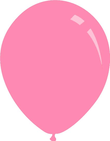 A rendition of a Decomex latex balloon in the colour Standard Pink