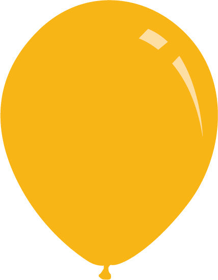 A rendition of a Decomex latex balloon in the colour Pastel Deco Golden Yellow