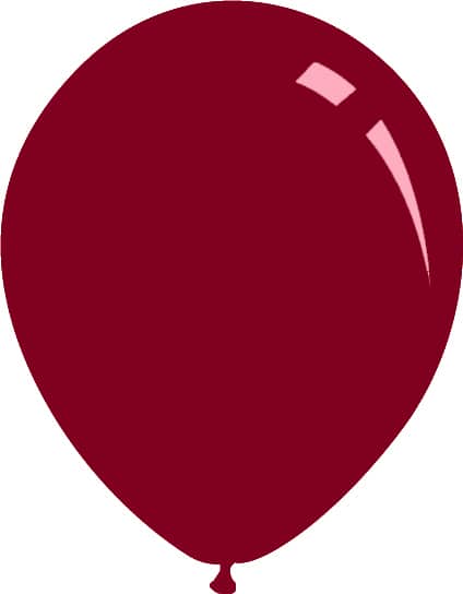 A rendition of a Decomex latex balloon in the colour Pastel Deco Burgundy