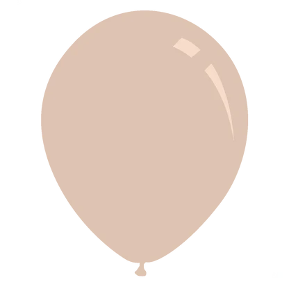 Uninflated Latex Balloon Made by Decomex shown in the manufactured color Pastel Deco Skin Blush