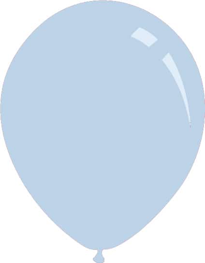 A rendition of a Decomex latex balloon in the colour Pearl Metallic Light Blue