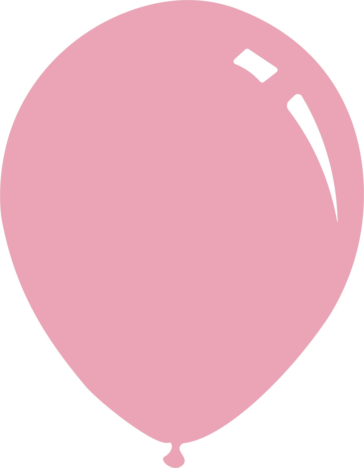 A rendition of a Decomex latex balloon in the colour Pearl Metallic Light Pink