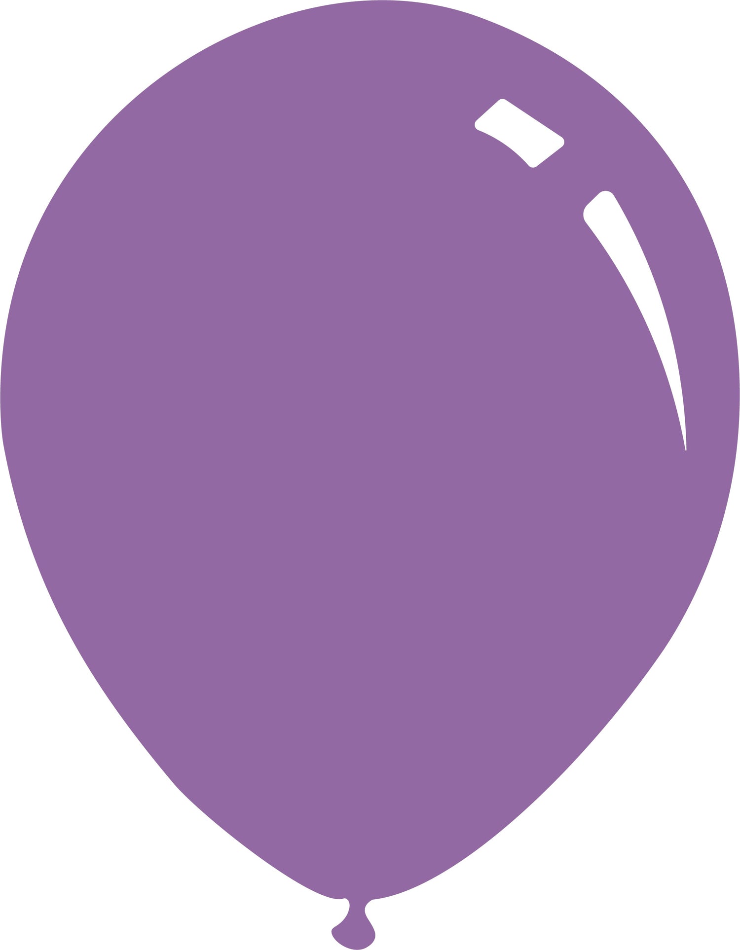 A rendition of a Decomex latex balloon in the colour Pastel Deco Lilac