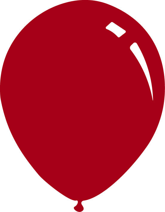 A rendition of a Decomex latex balloon in the colour Standard Ruby Red